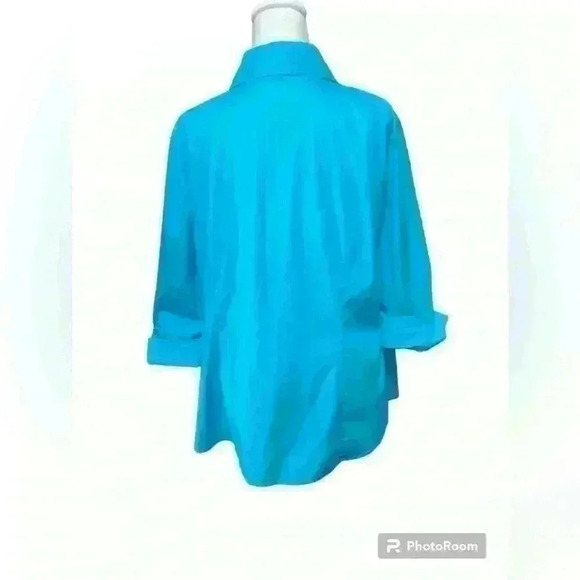 Worthington Woman Stretch Plus Button Up Shirt - Picture 2 of 3